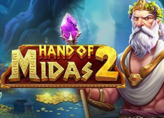 Экран слота Hand of Midas с золотом и бонусными символами